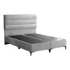 Limit pakoworld fabric bed in grey shade 160x200cm