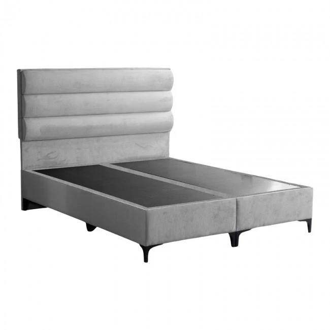 Limit pakoworld fabric bed in grey shade 160x200cm