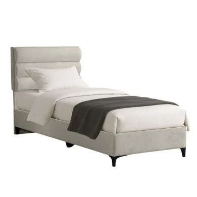 Limit pakoworld fabric bed in cream shade 120x200cm