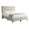 Limit pakoworld fabric bed in cream shade 160x200cm