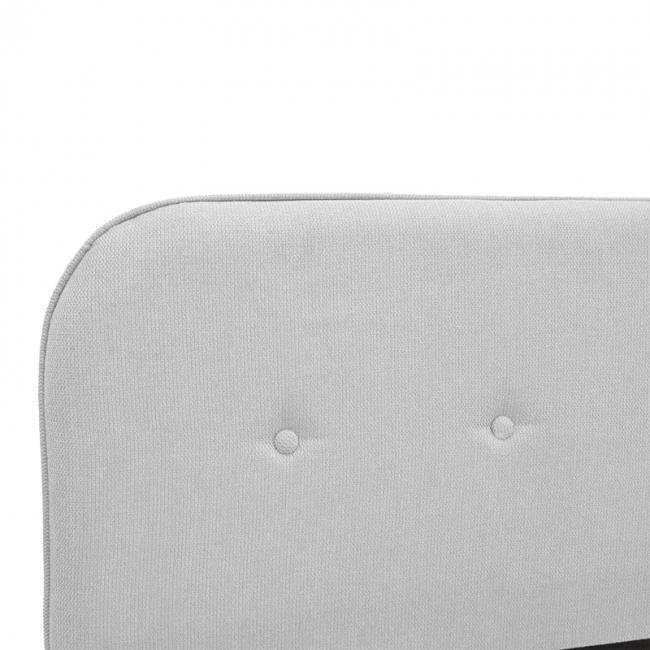 LumiLux pakoworld bed grey fabric, 100x200cm