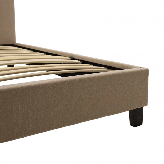 Βed Mago pakoworld in ivory fabric 100x200cm