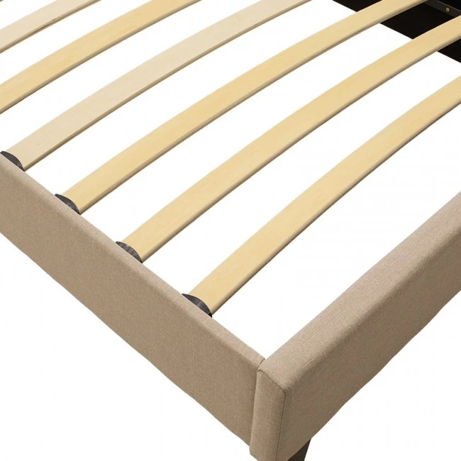 Βed Mago pakoworld in ivory fabric 100x200cm