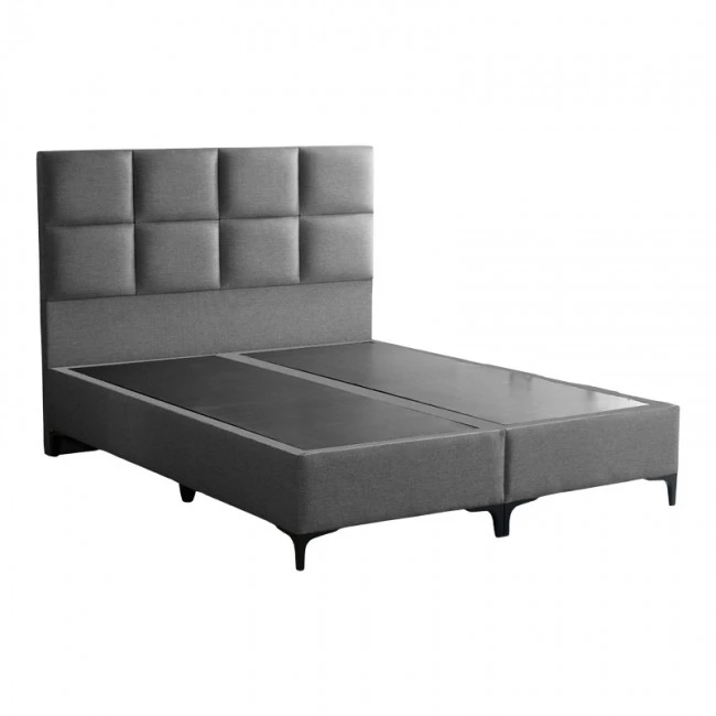 Melei pakoworld fabric bed in anthracite shade 160x200cm
