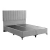 Moega pakoworld fabric bed in grey shade 160x200cm