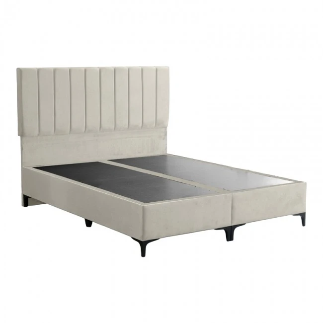 Moega pakoworld fabric bed in cream shade 160x200cm