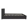 Molito pakoworld anthracite velvet bed with storage space 120x200cm