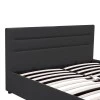 Molito pakoworld anthracite velvet bed with storage space 150x200cm