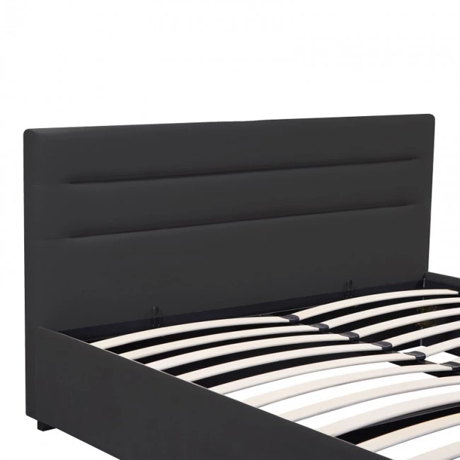 Molito pakoworld anthracite velvet bed with storage space 150x200cm