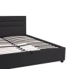 Molito pakoworld anthracite velvet bed with storage space 150x200cm