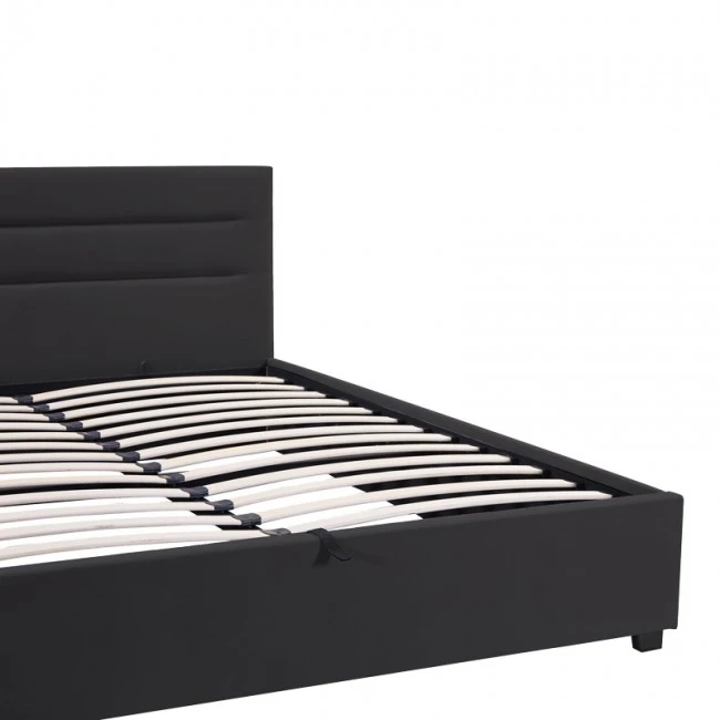 Molito pakoworld anthracite velvet bed with storage space 150x200cm