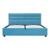 Double bed Molito pakoworld velvet in petrol color with storage160x200cm