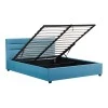 Double bed Molito pakoworld velvet in petrol color with storage160x200cm