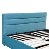 Double bed Molito pakoworld velvet in petrol color with storage160x200cm