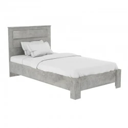 Bed Olympus pakoworld in antique anthracite color 100x200 cm