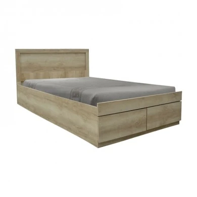 Single bed Olympus pakoworld with drawer castillo-oak 100x200cm