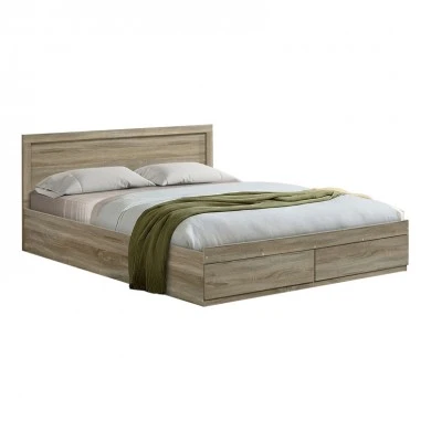 Bed Olympus pakoworld with drawer in sonoma color 160x200cm