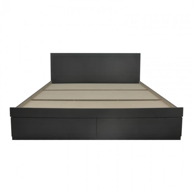 Bed Olympus pakoworld with drawer in wenge color 100x200cm