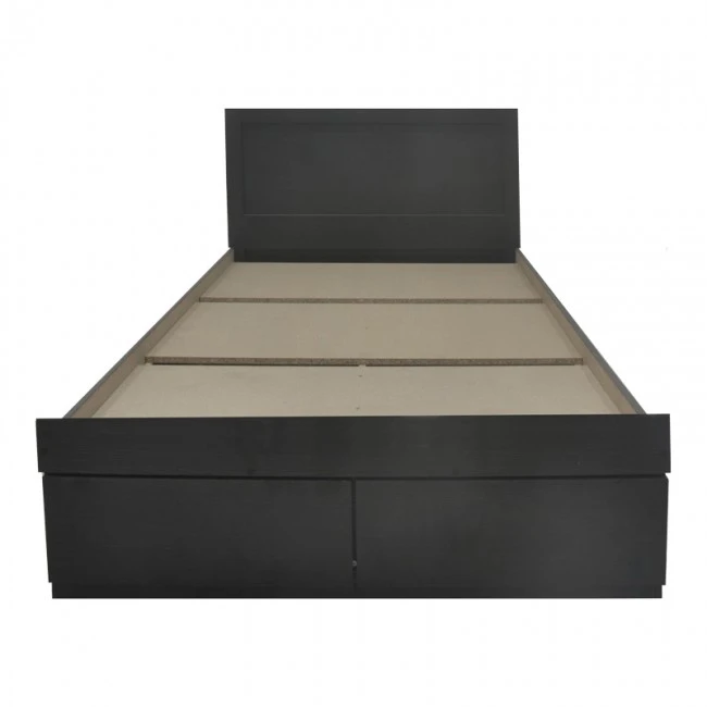 Bed Olympus pakoworld with drawer in wenge color 140x200cm