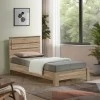 Bed Olympus pakoworld in light oak colour 100x200