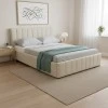 Snuggle  pakoworld bed with storage space, fabric beige160x200cm