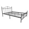 Wotso pakoworld metal bed in black shade 150x200cm