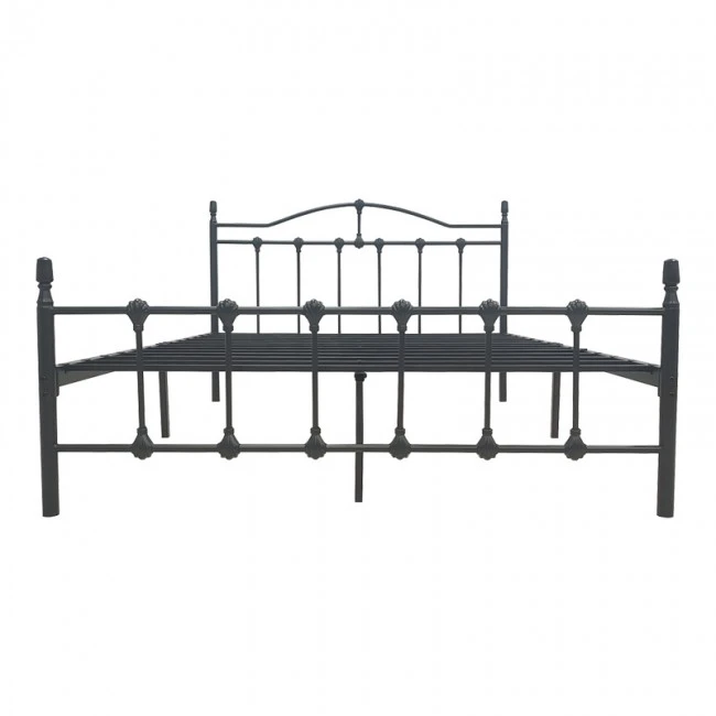 Wotso pakoworld metal bed in black shade 150x200cm