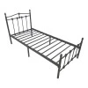 Wotso pakoworld metal bed in black shade 90x190cm