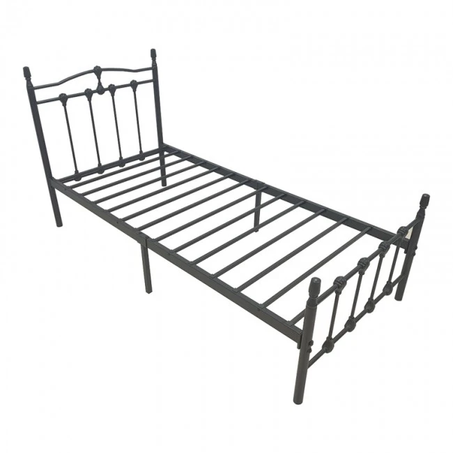Wotso pakoworld metal bed in black shade 90x190cm