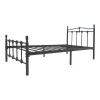 Wotso pakoworld metal bed in black shade 90x190cm