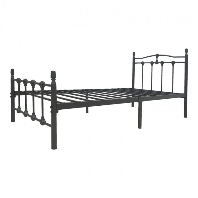 Wotso pakoworld metal bed in black shade 90x190cm