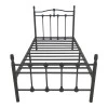 Wotso pakoworld metal bed in black shade 90x190cm