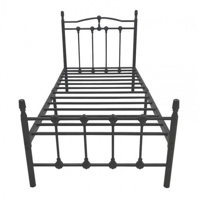 Wotso pakoworld metal bed in black shade 90x190cm