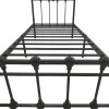 Wotso pakoworld metal bed in black shade 90x190cm