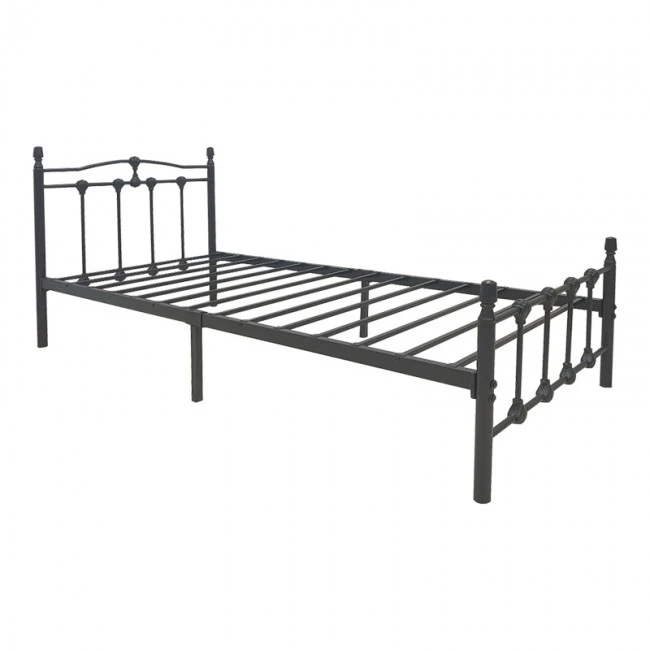Wotso pakoworld metal bed in black shade 90x190cm