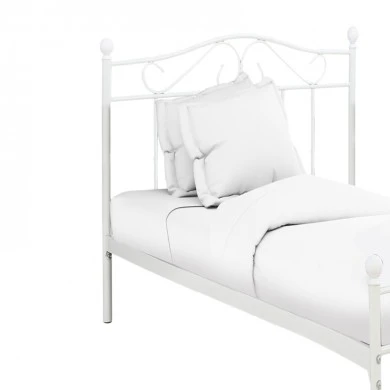 Bed Yorick pakoworld white metal 90x190cm