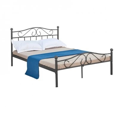 Bed Yorick pakoworld black metal 150x200cm