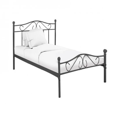 Bed Yorick pakoworld b;ack metal 90x190cm