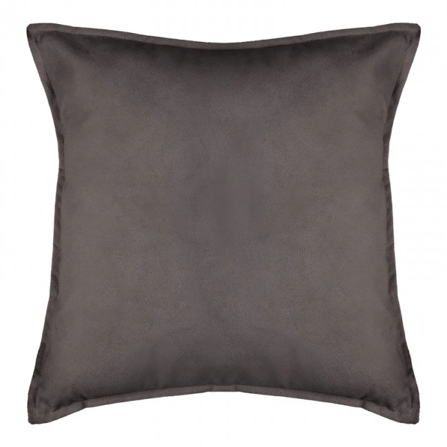 Deco cushion Glober pakoworld in dark grey color 45x45cm