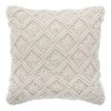Deco cushion Kalendian pakoworld in cream color 40x40cm