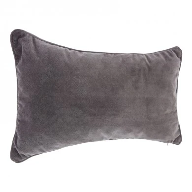 Deco cushion Lubel pakoworld in dark grey color 30x50cm
