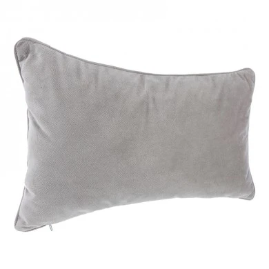 Deco cushion Lubel pakoworld in light grey color 30x50cm