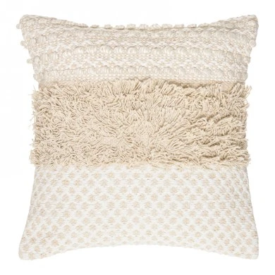 Deco cushion Notika II pakoworld in beige color 40x40cm