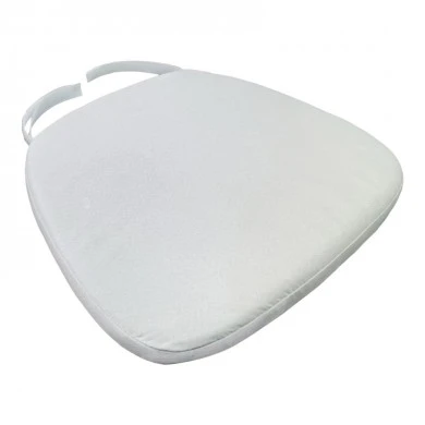 Tiffany pillow pakoworld fabric in white shade 40.5x38.5x4cm