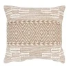 Mitto Inart jute-cotton cushion in beige-white shade 45x45x2cm