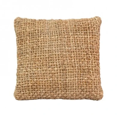 Cushion Petron Inart natural jute 45x45x12.5cm