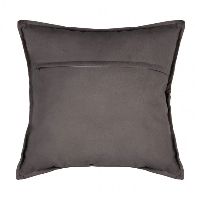 Deco cushion Glober pakoworld in dark grey color 45x45cm