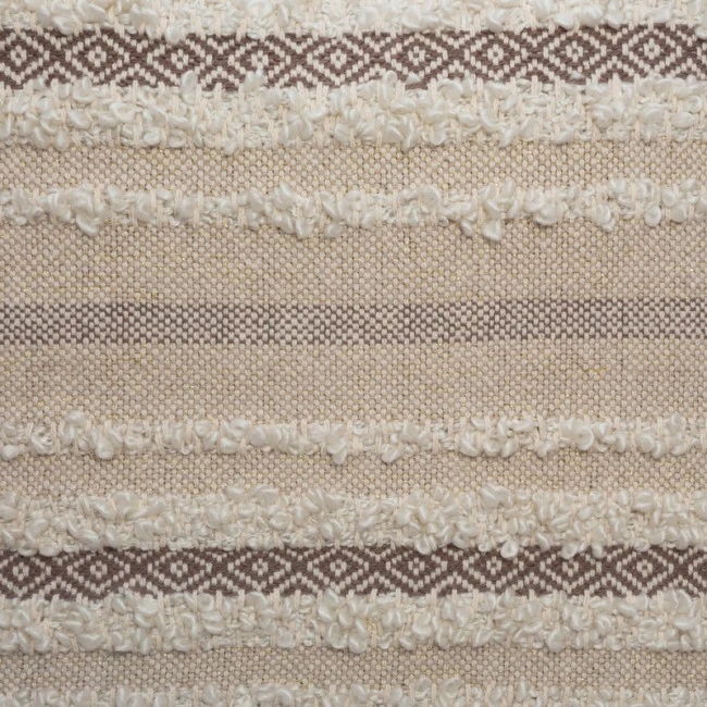 Deco cushion with fringes Polat pakoworld in beige color 59x59cm