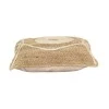 Pillow Foliens Inart natural-ecru 100% jute 45x45x2.5cm