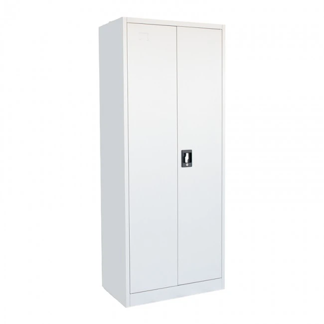 Metal wardrobe Ugren I Pakoworld in light grey shade 70x40x170cm.